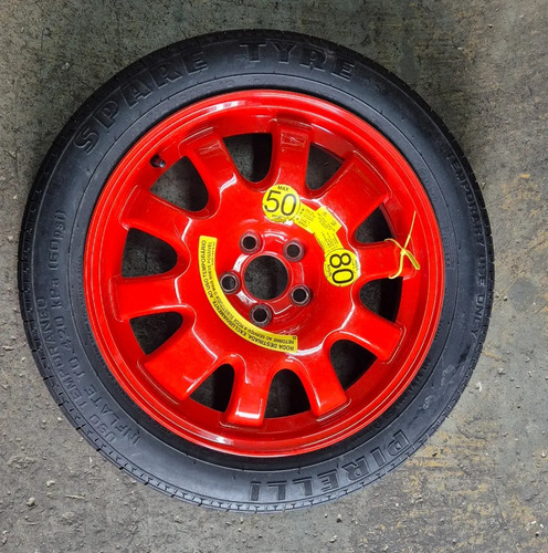 Estepe Roda Pneu Jaguar Xe 135/80/18 2017/2018 Vermelho - Imagem 2
