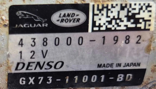 Motor Arraque Partida Jaguar Xe 2.0 P250 2018 - Imagem 5