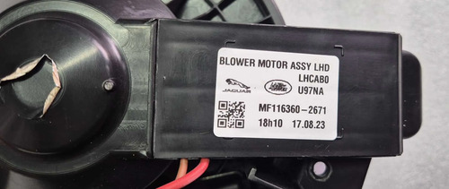 Motor Ar Forçado Resistência Jaguar Xe P250 2018 - Imagem 4