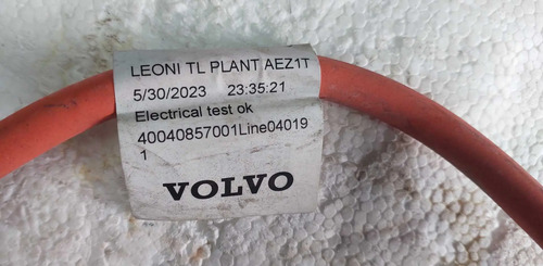 Cabo Alta Tensão Volvo Xc60 T8 Hìbrida 2024 32340002 - Imagem 2