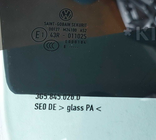Vidro Porta Traseira Direita Vw Passat Tsi 2.0 2019 - Imagem 2