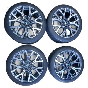 Jogo De Rodas Com Pneu Bmw X1 2022 225/45/19  Cinza-escuro