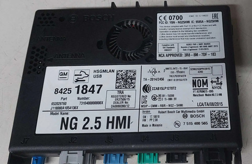 Módulo Hmi Interface Gm Equinox Premier 2018 84251847