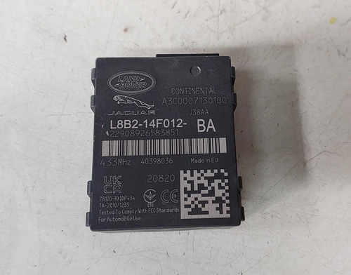 Modulo Pressão Pneu Velar 2.0 Hìbrida 2023 L8b2-14f012-ba