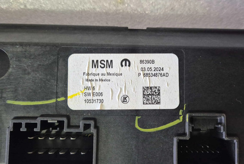 Módulo Banco Motorista Ram 2500 2024 68534876ab - Imagem 2