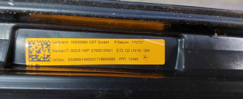 Rack Teto Mercedes Glc 250 2.0 2017/2018 Prata - Imagem 4