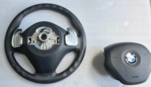 Volante Com Bolsa Peddle Shift Bmw 320i 328i 2013/2017 Preto Preto - Imagem 3