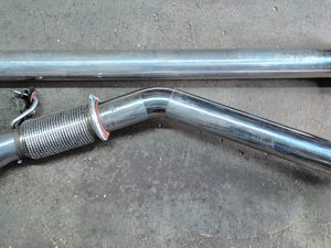 Escapamento Downpipe  Inox Ram 3500 2500 6.7 2022 Branco