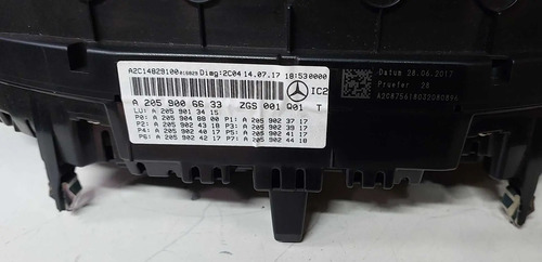 Painel Instrumento Mercedes Glc 250 2.0 2017/2018 Preto - Imagem 5