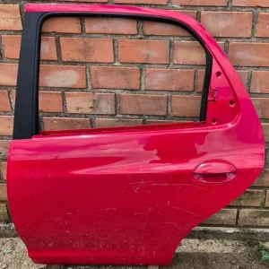 Porta Traseira Esquerda Chevrolet Celta 2009/2010 Traseira Esquerdo Vermelho
