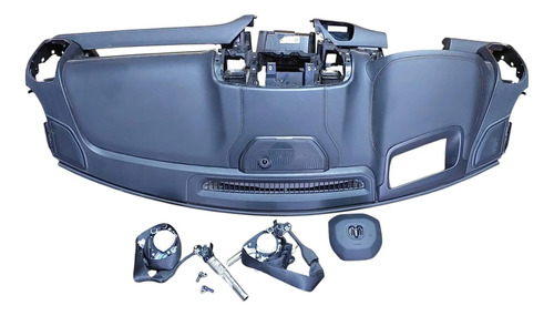 Capa Painel Kit Airbag Frontal Ram 1500 Night Edition 2024 Preto