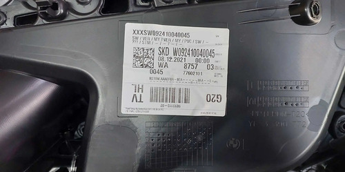 Forro De Porta Traseiro Esquerdo Bmw 320i G20 M Sport 2022 - Imagem 3