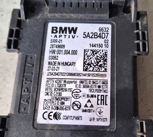 Módulo Ponto Cego Radar Traseiro Bmw 440i M 2022 5a2b4d7 Azul - Imagem 3