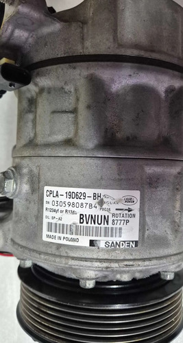 Compressor Ar Condicionado Jaguar Xe 2.0 P250 2018 - Imagem 2