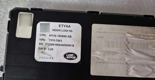 Módulo Controle Banco Motorista Jaguar Xe 2.0 P250 2017/2018 - Imagem 2
