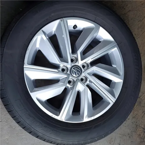 Jogo De Rodas Com Pneus Vw T-cross 205/60/16 Bridgestone 92h Prateado - Imagem 5
