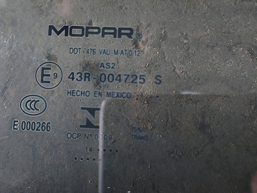 Vidro Porta Traseira Esquerda Dodge Journey 2014/2015 - Imagem 3