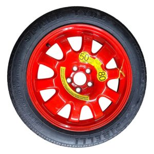 Estepe Roda Pneu Jaguar Xe 135/80/18 2017/2018 Vermelho
