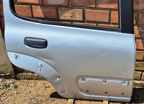 Porta Traseira Direita Fiat Uno Vivace Atractive 2010/2015 Traseira Esquerdo Prata - Imagem 2