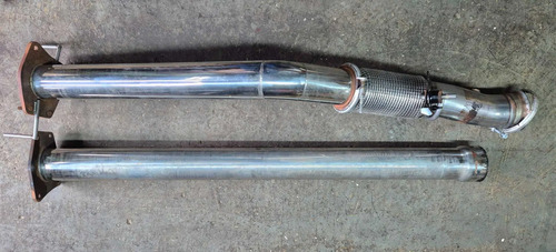 Escapamento Downpipe Inox Ram 3500 2500 6.7 2022 Branco - Imagem 2