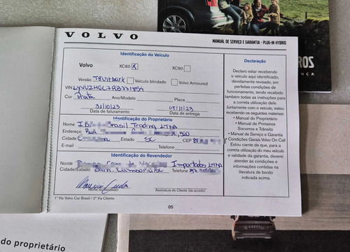 Manual Proprietário Volvo Xc60 T8 Ultimate Hibrida 2024 - Imagem 4
