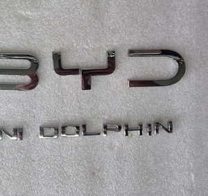 Emblema Letreiro Tampa Byd Dolphin Mini 2025 Branco