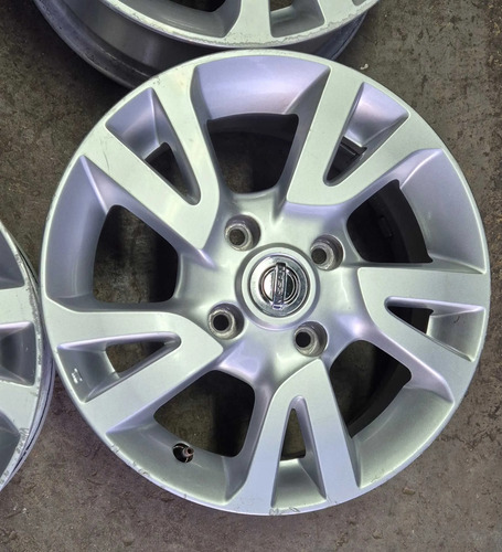 Jogo De Rodas Aro 15 Nissan Livina 2011/2014 Prateado - Imagem 5